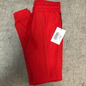 Red Don't Wake Me Thermal Joggers